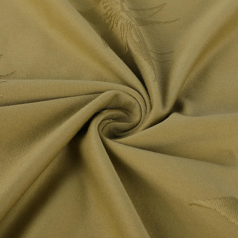 Easy Care Single Jacquard Loop Transfer Bekväm 10/90 Mulberry Silk Cotton Tyg