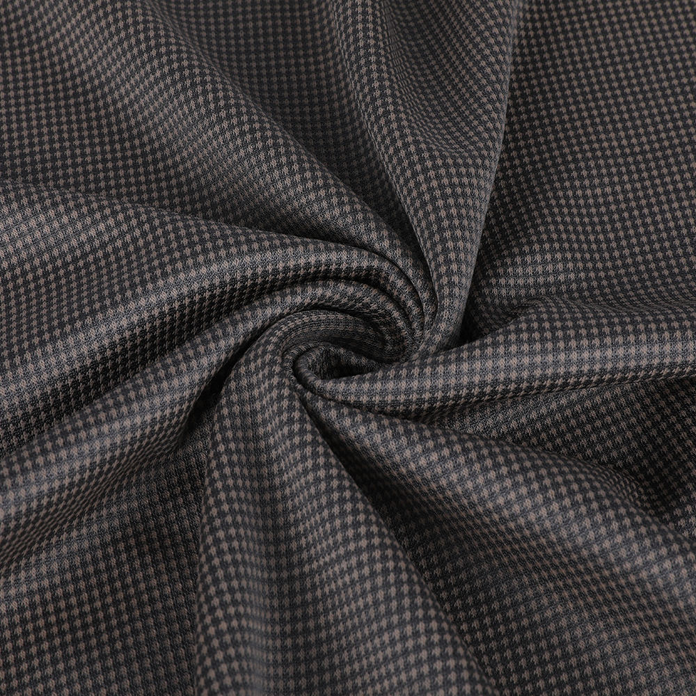 Krympsäker värme dubbel jacquard siden ulltyg