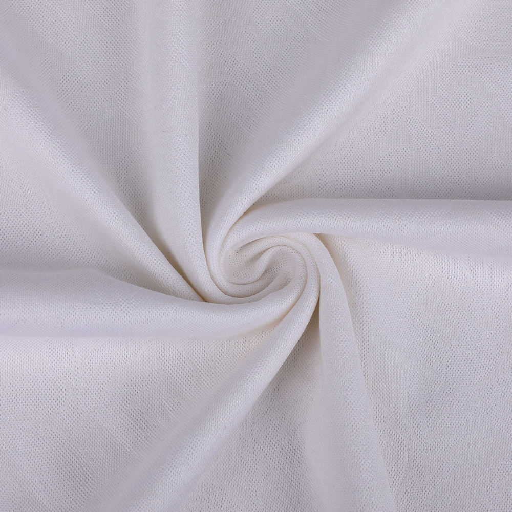 Luxury Interlock Jacquard Skinvänligt siden stickat tyg lämpligt för kvinnor