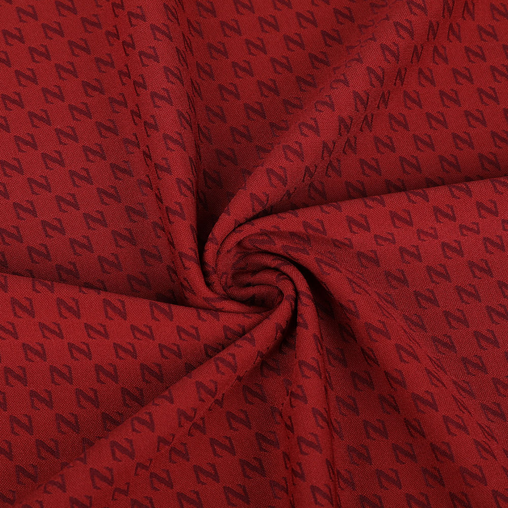 Dubbelsidig jacquard polyester spandex stickat tyg lämpligt för kvinnor